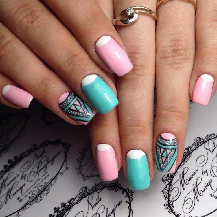 Обратный френч 2020 - фото маникюра