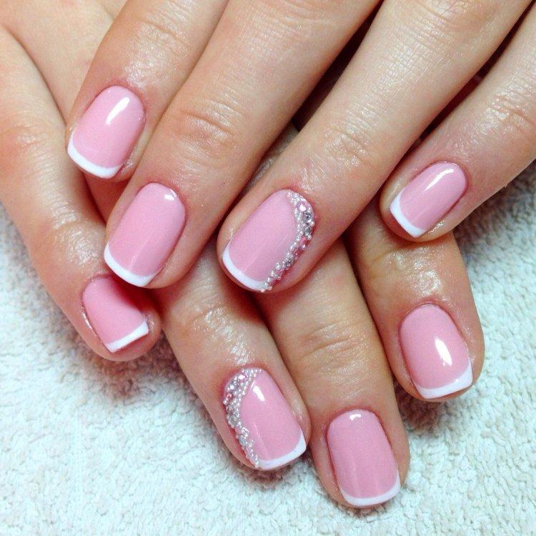 Френч на короткие ногти 2020 - фото маникюра