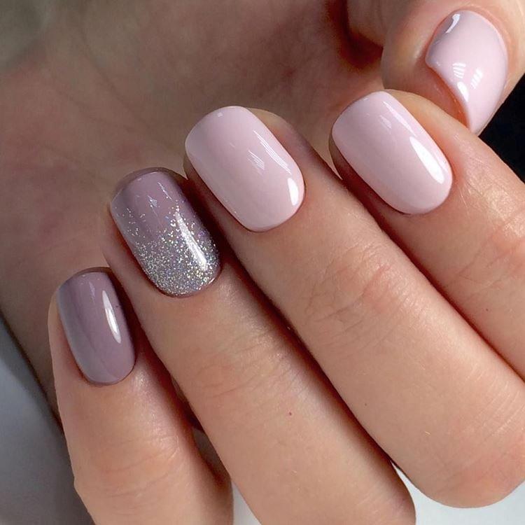 Маникюр гель-лаком на короткие ногти 2020