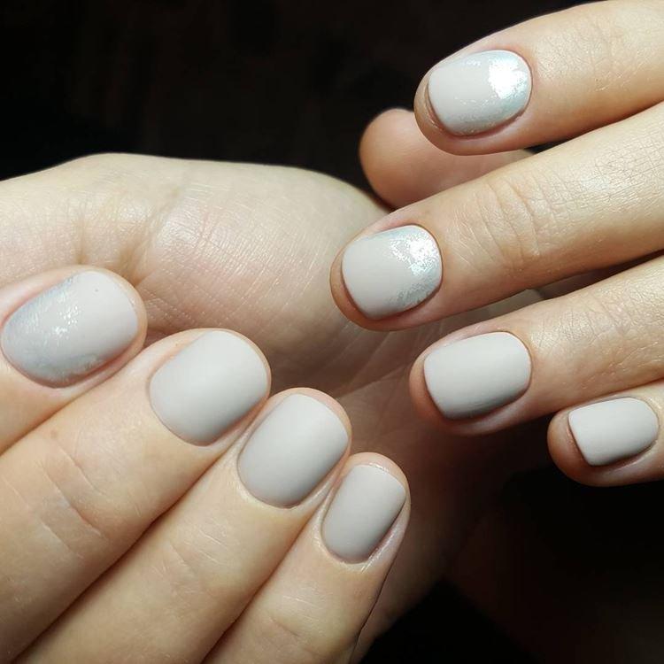 Маникюр на очень короткие ногти 2020