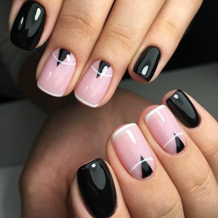 Маникюр френч на короткие ногти