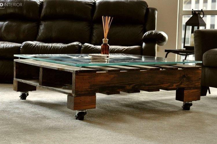 Журнальный столик - Мебель из поддонов своими руками фото и идеи