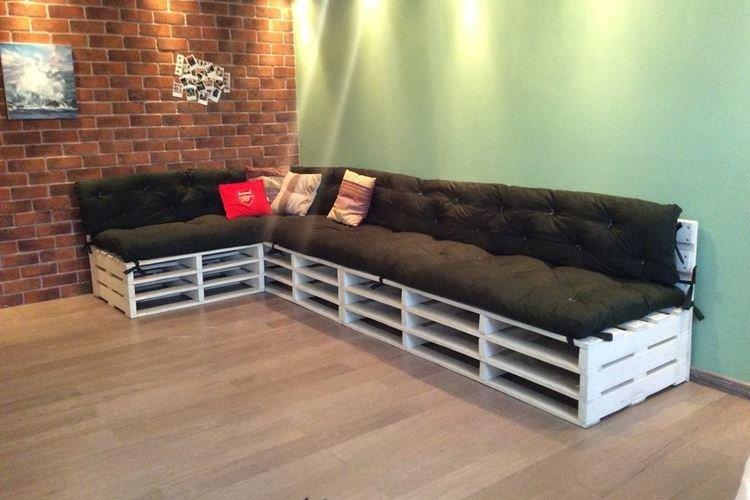 Диван - Мебель из поддонов своими руками фото и идеи