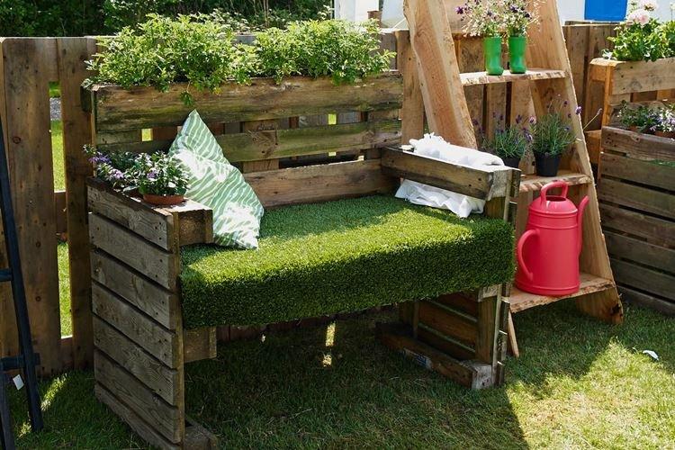 Садовая мебель для дачи - Мебель из поддонов своими руками фото и идеи