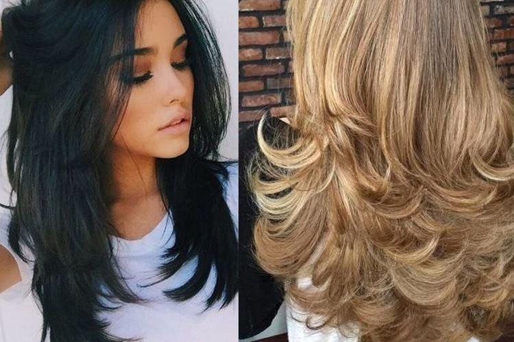 Лесенка - Модные женские стрижки 2020 на длинные волосы