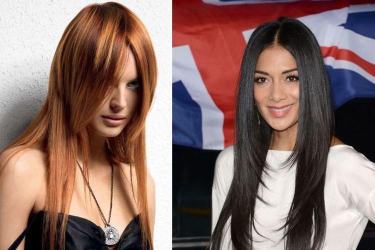 Короткие пряди - Модные женские стрижки 2020 на длинные волосы