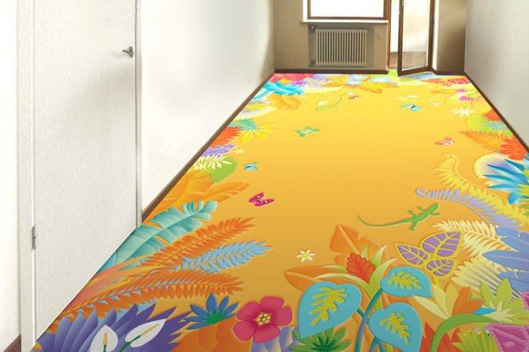 Наливные 3D-полы в детской комнате - фото