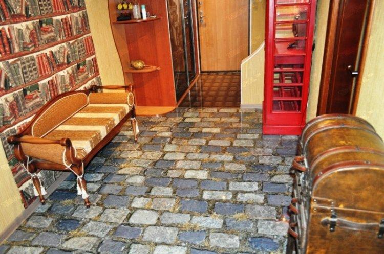 Наливные 3D-полы в прихожей и коридоре - фото