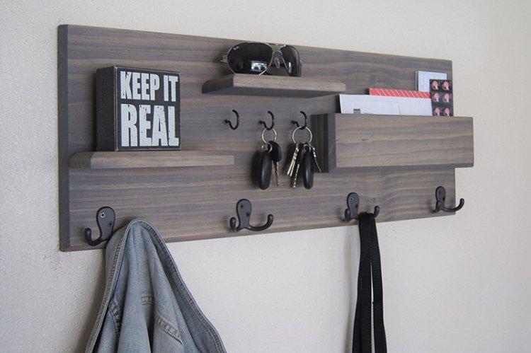 Ключница с полкой - Настенная ключница для прихожей своими руками