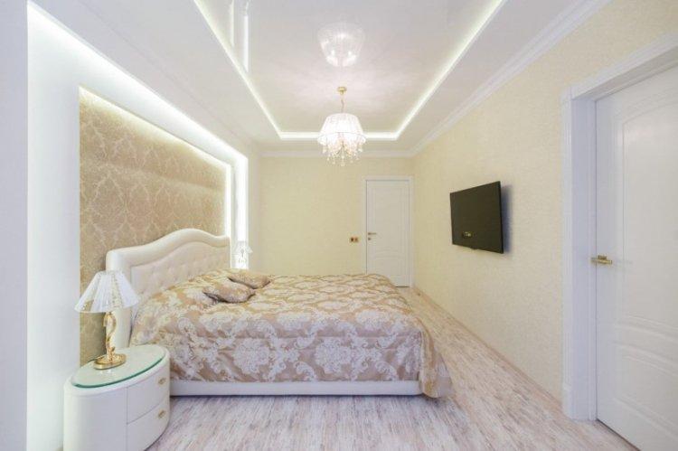 Скрытая подсветка натяжного потолка 