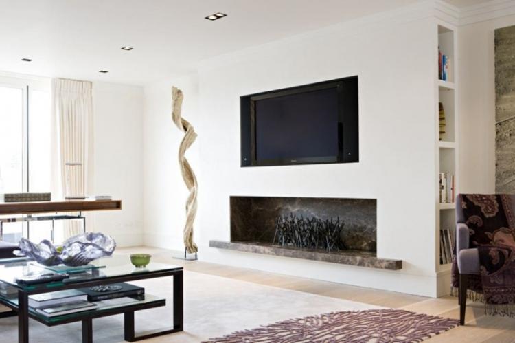 Ниша из гипсокартона под телевизор: 75 фото-идей