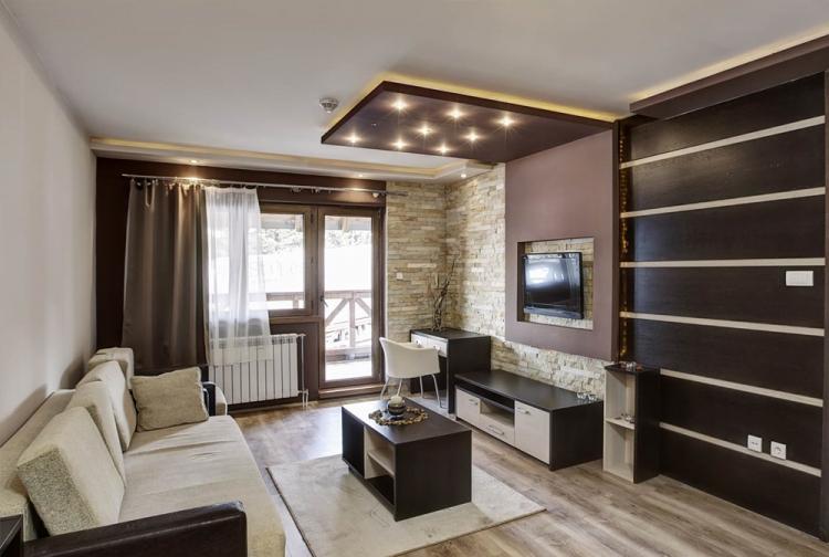 Ниша из гипсокартона под телевизор - фото