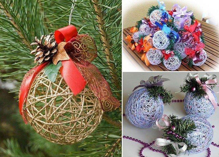 Новогодние игрушки на елку своими руками - фото и идеи