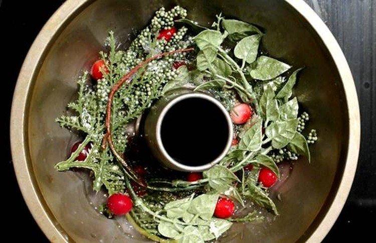 Рождественский венок из льда - Новогодние поделки для детей своими руками