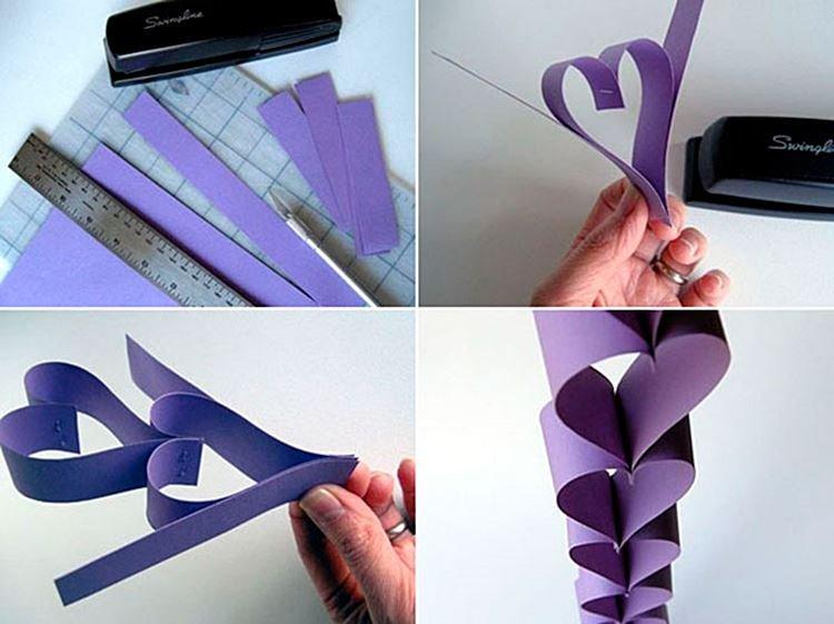 Гирлянда - Новогодние поделки из бумаги для детей