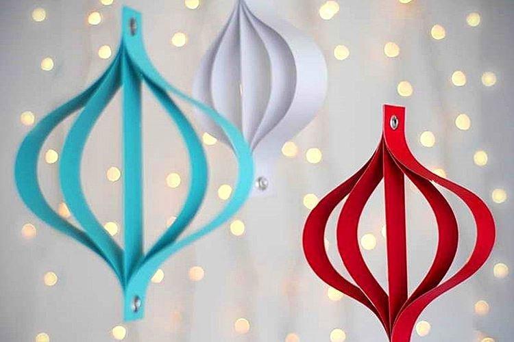 Новогодние поделки из бумаги для детей - фото и идеи