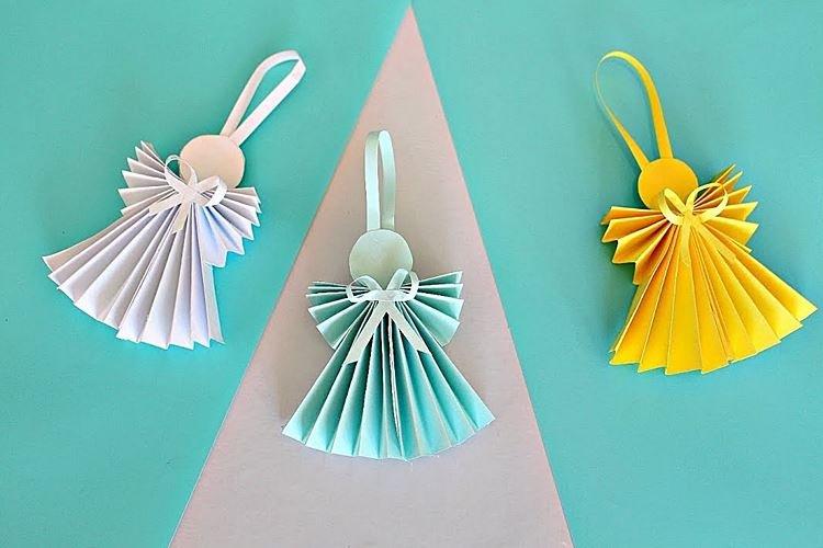 Новогодние поделки из бумаги для детей - фото и идеи