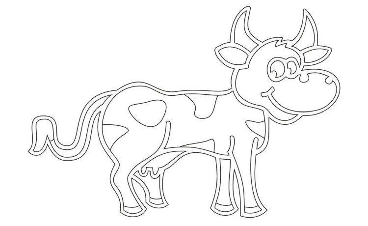 Бык - Новогодние трафареты 2021