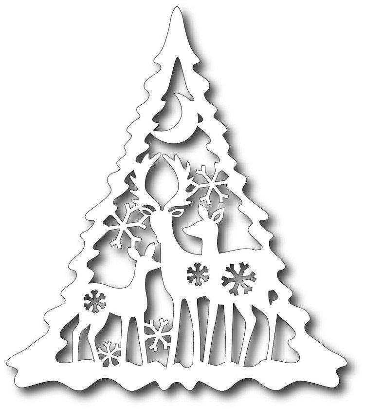 Елка - Новогодние трафареты 2021