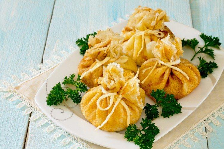 Мешочки Деда Мороза - Новогодние закуски рецепты