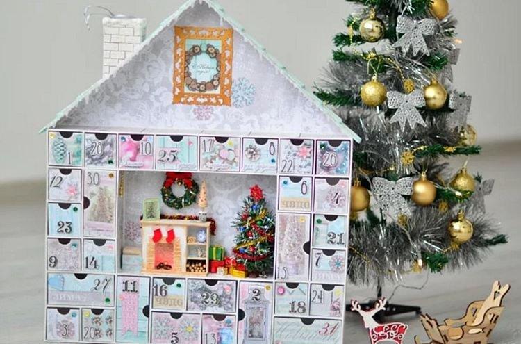 Новогодний адвент-календарь своими руками - фото и идеи