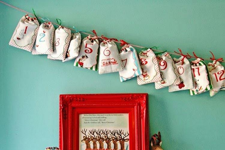 Новогодний адвент-календарь своими руками - фото и идеи