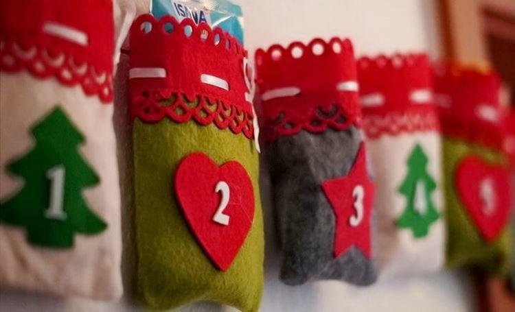 Новогодний адвент-календарь своими руками - фото и идеи