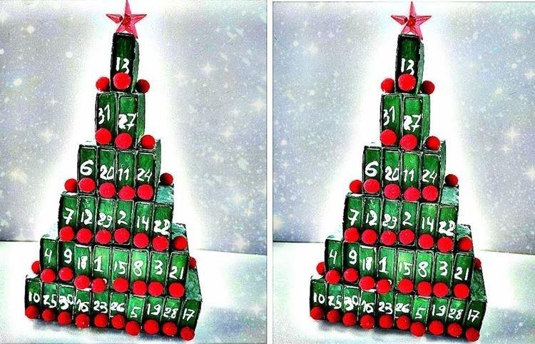 Новогодний адвент-календарь своими руками - фото и идеи