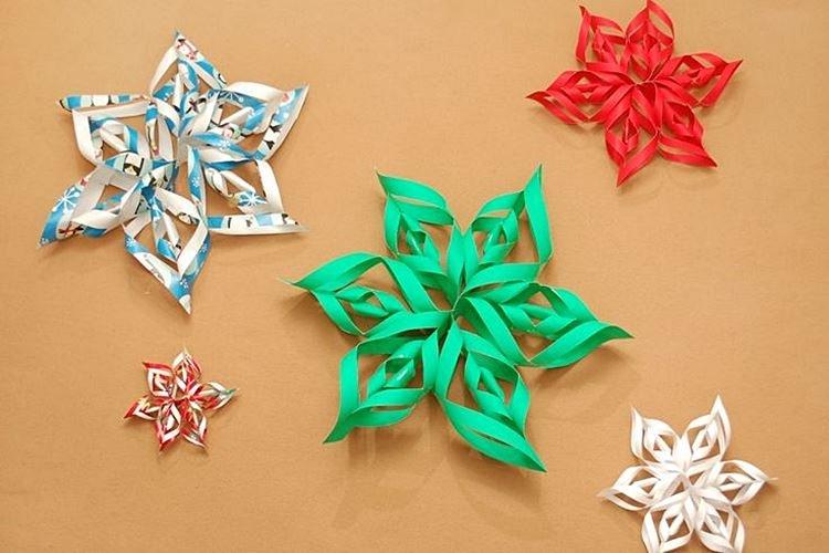 Объемная снежинка из бумаги своими руками - фото и идеи
