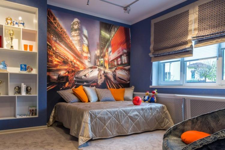 Фотообои в интерьере детской комнаты