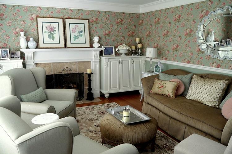 Флизелиновые обои - Виды обоев для гостиной