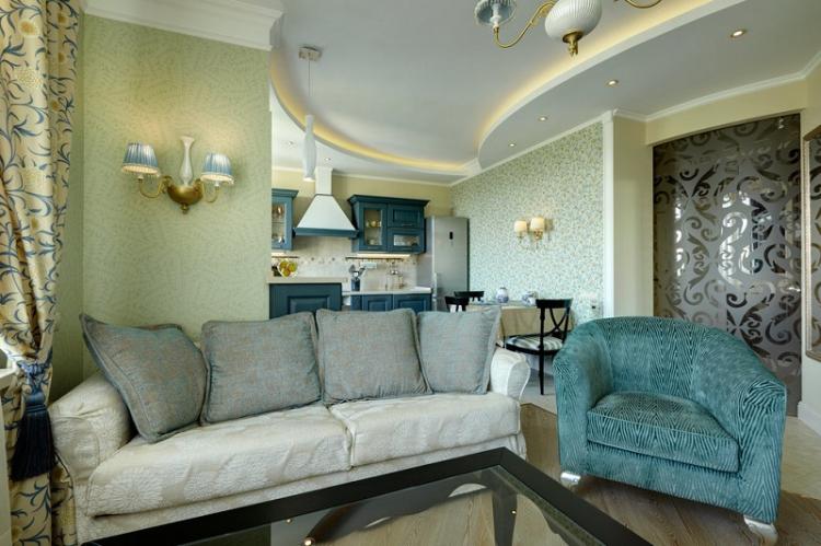 Пастельные тона - Цвет обоев для гостиной