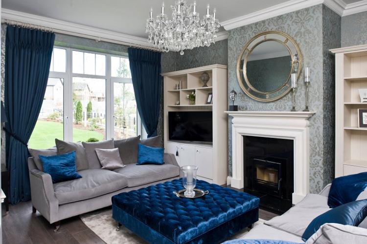 Обои для гостиной - фото и идеи