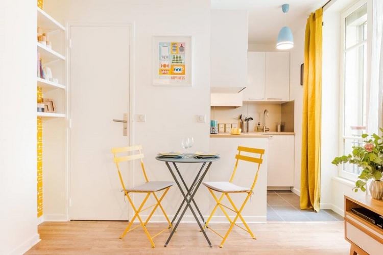 Белый - Цвет обоев для кухни