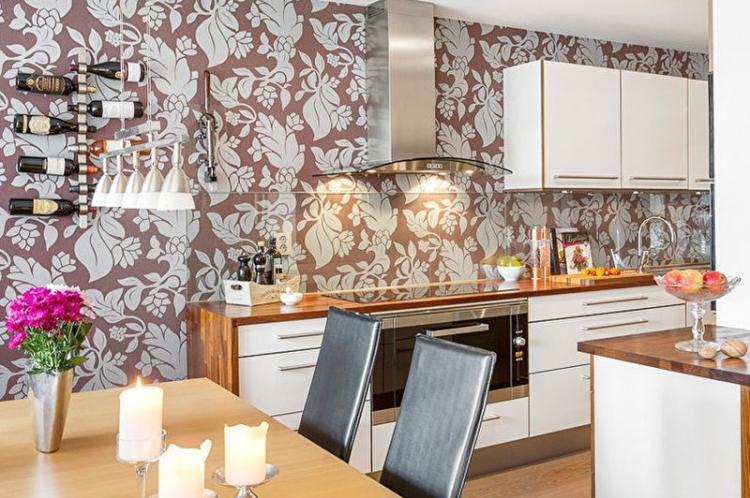 Обои для кухни - фото и идеи