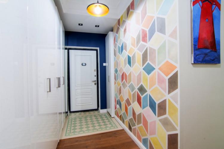 Обои для прихожей в современном стиле