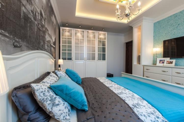 Фотообои в интерьере спальни