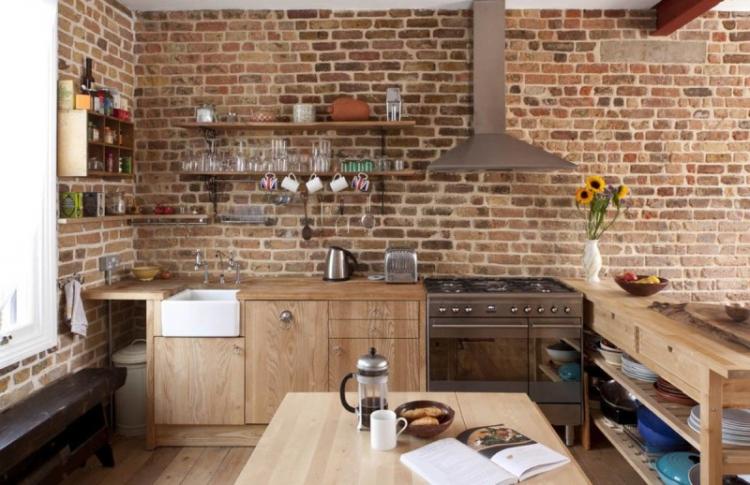 Обои под кирпичную кладку - фото