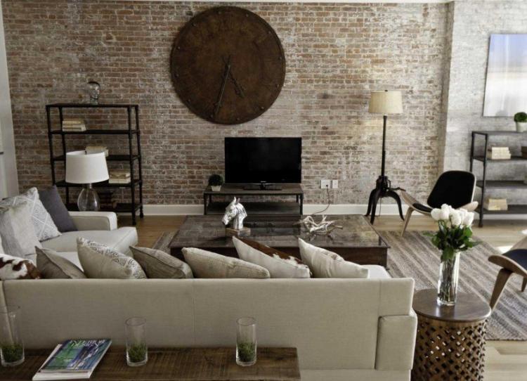 Обои под кирпичную кладку - фото