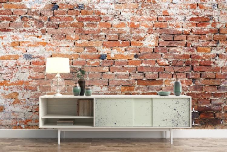 Обои под кирпичную кладку - фото