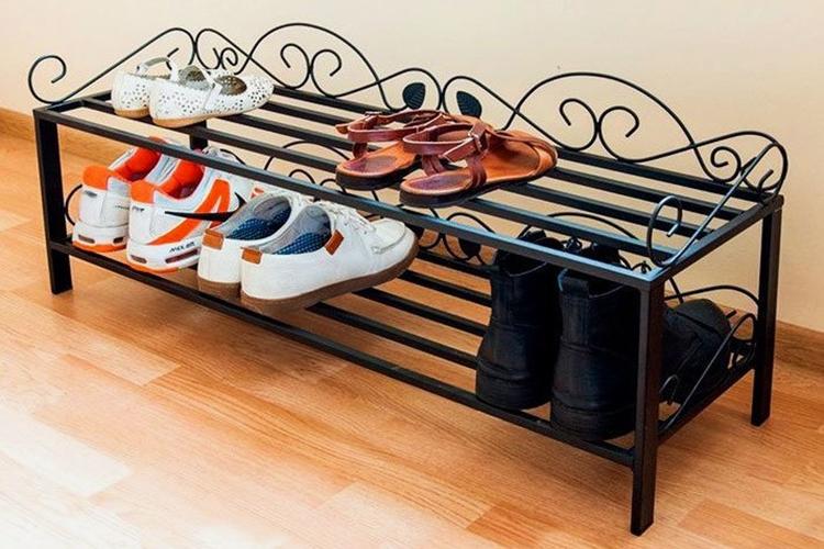 Обувница в прихожую из металлического профиля своими руками