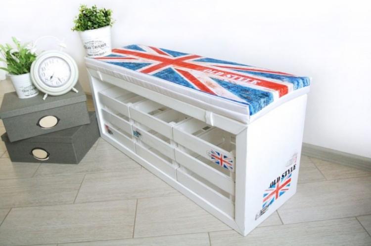 Обувница в прихожую из поддонов своими руками