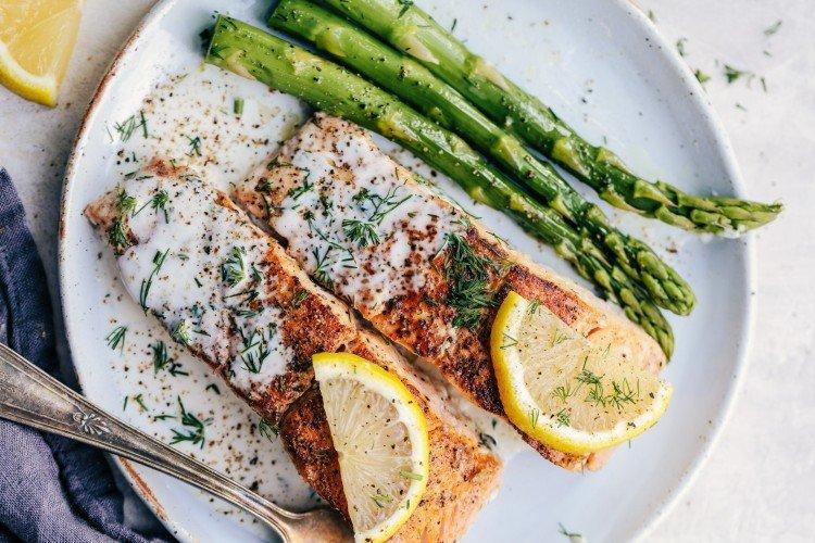 Семга под соусом из укропа - Очень вкусные блюда рецепты