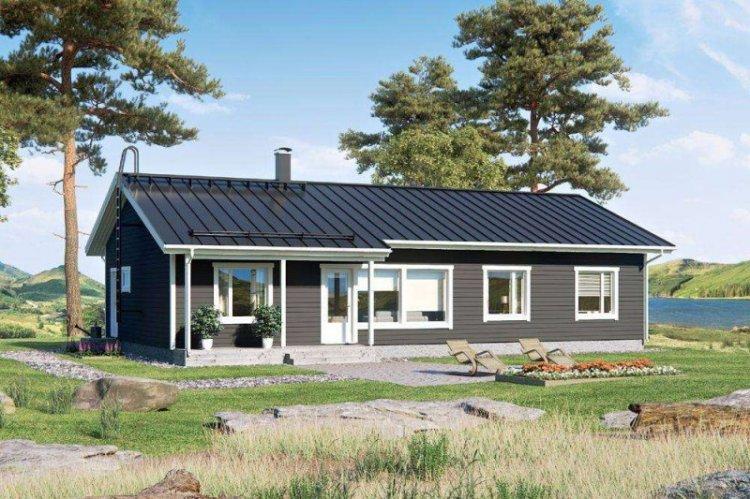 Одноэтажный каркасный дом - проекты и фото