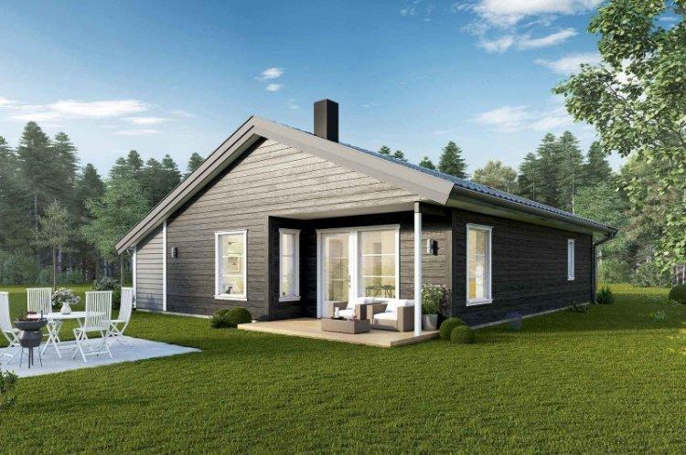 Одноэтажный каркасный дом - проекты и фото