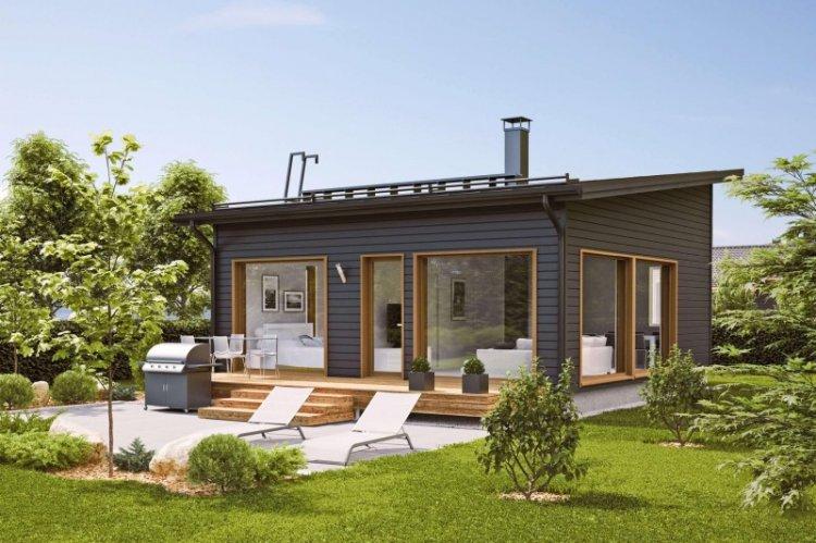 Одноэтажный каркасный дом - проекты и фото