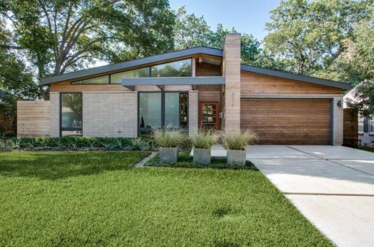 Одноэтажный дом с гаражом - проекты и фото