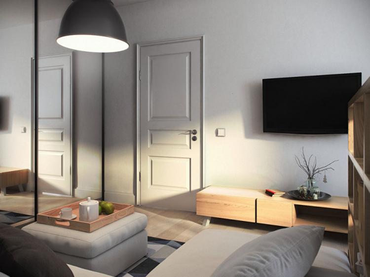 Однокомнатная квартира 36 кв.м. - дизайн интерьера