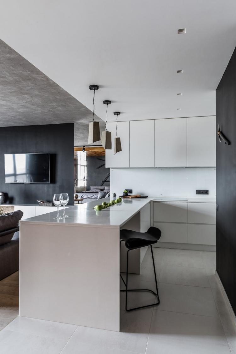 Open Loft: Квартира 55 кв.м. - дизайн интерьера