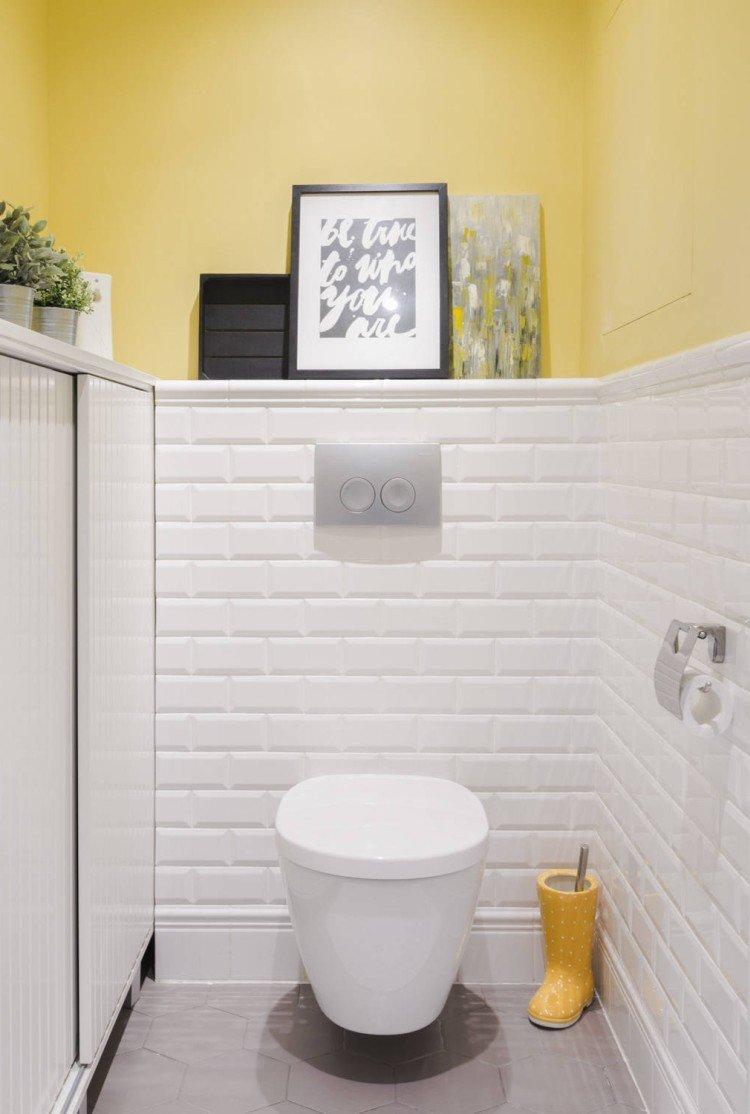 Краска - отделка стен в туалете